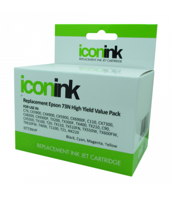 Icon Compatible Epson 73N B/C/M/Y Inks - Value pack (4 Inks)