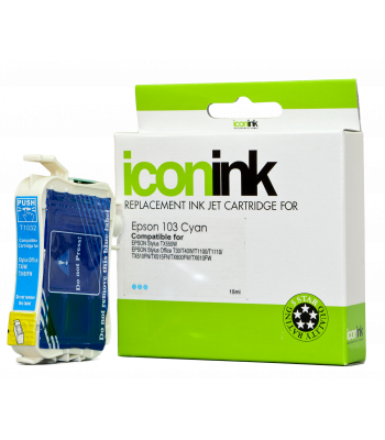 Icon Compatible Epson 103 Cyan Ink Cartridge (C13T103292)