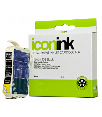 Epson Compatible 138 Black Ink Cartridge (C13T138192) - 380 pages 