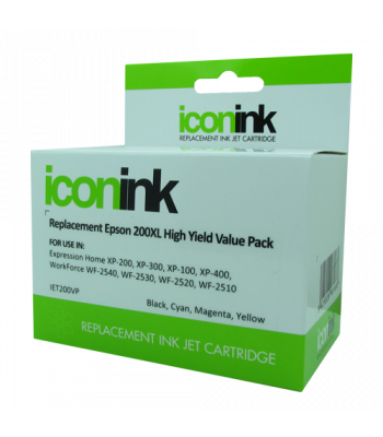 Icon Compatible Epson 200 XL B/C/M/Y Ink Value Pack (4 Inks)