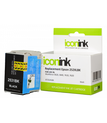 Icon Compatible Epson 252XL Black Ink Cartridge (C13T253192) - 1,100 pages