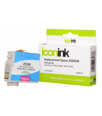 Icon Compatible Epson 252XL Magenta Ink Cartridge (C13T253392) - 1,100 pages