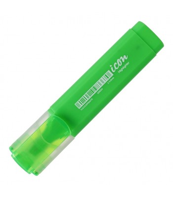 Icon Highlighter Chisel Tip Green - Pack 6