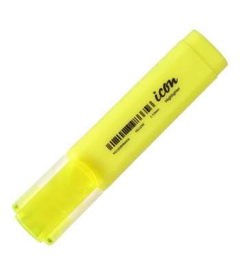 Icon Highlighter Chisel Tip Yellow - Pack 6 