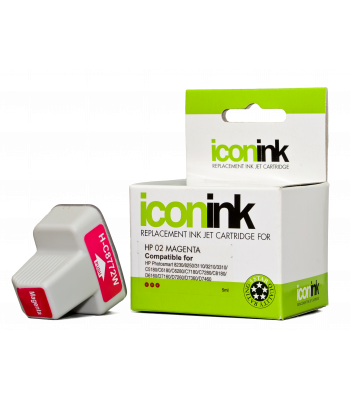 HP Compatible 02 Magenta Ink Cartridge (C8772WA) - 5ml