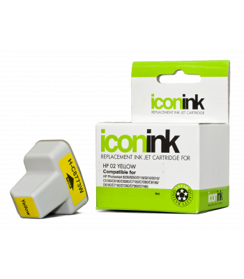 HP Compatible 02 Yellow Ink Cartridge (C8773WA) - 8ml