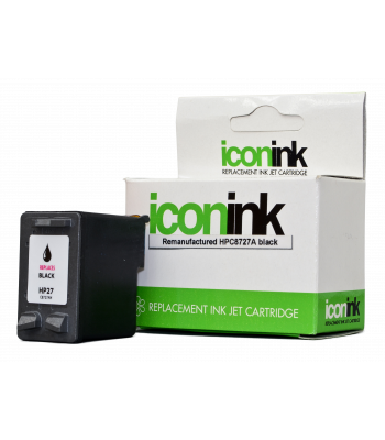 Icon Remanufactured HP No.27 Black Ink Cartridge (C8727AA)