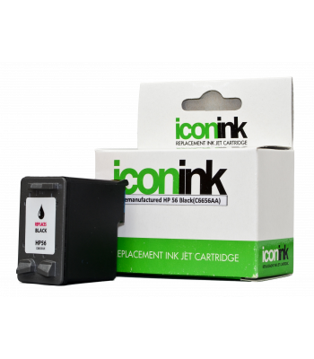 Icon Remanufactured HP No.56 Black Ink Cartridge (C6656AA) - 20ml