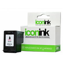 Icon Remanufactured HP No.901 Black XL Ink Cartridge (CC654A) - 700 pages