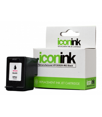 Icon Remanufactured HP No.92 Black Ink Cartridge (C9362WA) - 220 pages 