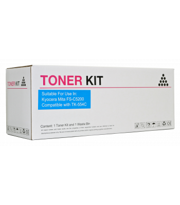 Icon Compatible Kyocera Compatible TK554 Cyan Toner Cartridge - 6,000 pages