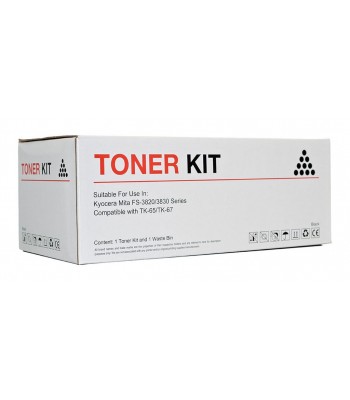 Icon Compatible Kyocera Compatible TK-65/67 Black Toner Cartridge - 20,000 pages