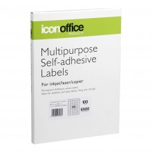Icon A4 Adhesive Label 65 labels per page (38.1 x 21.2 mm) - 100 sheets