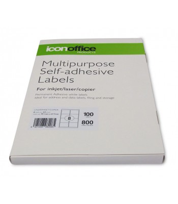 Icon A4 Adhesive Label 8 labels per page (99.1 x 67.7 mm) - 100 sheets
