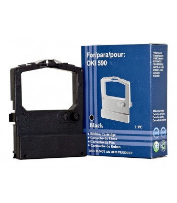 Icon Compatible OKI 590 591 520 521 Black Ribbon (590RIB)