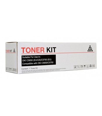 Icon Compatible Oki C5650/C5750 Black Toner Cartridge - 8,000 pages