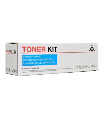 Icon Compatible Oki C5650/C5750 Cyan Toner Cartridge - 6,000 pages