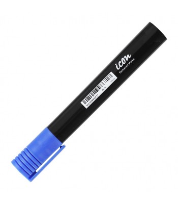 Icon Permanent Marker Bullet Tip Blue - Box 12