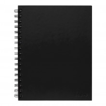 Icon Spiral Notebook A5 Hard Cover Black 200 page - Pack 3