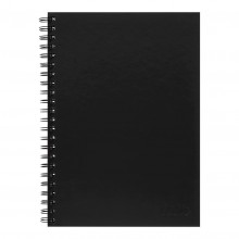 Icon Spiral Notebook A4 Hard Cover Black 200 page - Pack 3