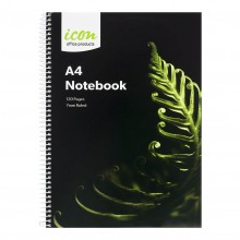 Icon Spiral Notebook A4 Soft cover 120 page - Pack 3