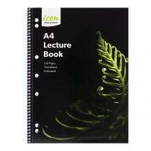 Icon Spiral Lecture Notebook A4 Soft cover 120 Page - Pack 3