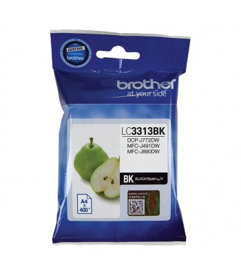 Brother Genuine LC3313BK Black Ink Cartridge - 400 pages