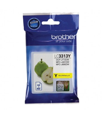Brother Genuine LC3313Y Yellow Ink Cartridge - 400 pages 