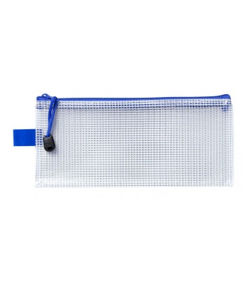 Icon PVC Mesh Zipper Bag Pencil Case 230mm x 105mm - Pack 12 