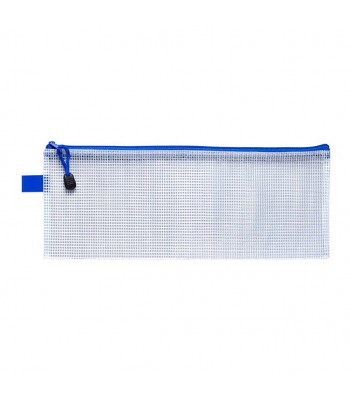 Icon PVC Mesh Zipper Bag Pencil Case Oversize 340mm x 135mm - Pack 12