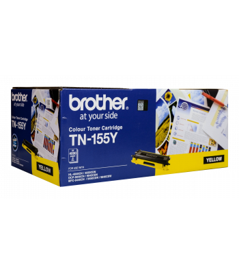 Brother Genuine TN155Y Yellow Toner Cartridge - High Yield - 4,000 pages