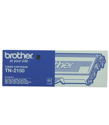 Brother Genuine TN2150 Black Toner Cartridge - High Yield - 2,600 pages