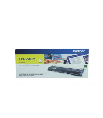 Brother Genuine TN240Y Yellow Toner Cartridge - 1,400 pages