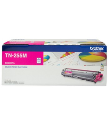 Brother Genuine TN255M Magenta High Yield Toner Cartridge - 2,200 pages