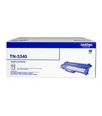 Brother Genuine TN3340 Black High Yield Toner Cartridge - 8,000 pages