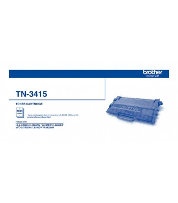 Brother Genuine TN3415 Black Toner Cartridge - 3,000 pages