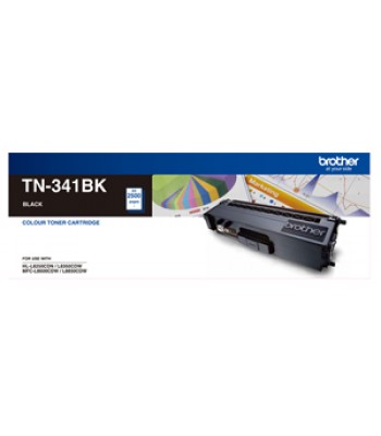 Brother Genuine TN341 Black Toner Cartridge - 2,500 pages