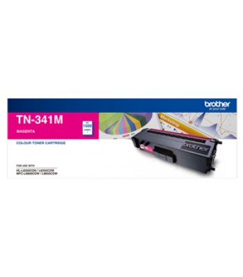 Brother Genuine TN341 Magenta Toner Cartridge - 1,500 pages