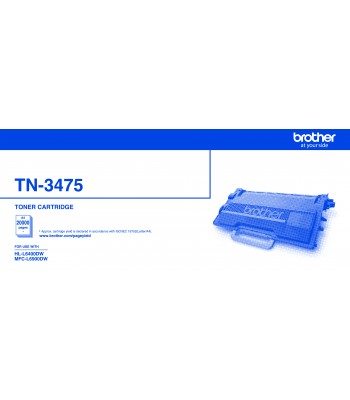 Brother Genuine TN3475 Black Toner Cartridge - 20,000 pages
