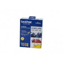 Brother Genuine LC38CL3PK C/M/Y Colour Pack - 260 pages each