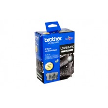 Brother Genuine LC67BK Black Ink Cartridge Twin pack - 450 pages each