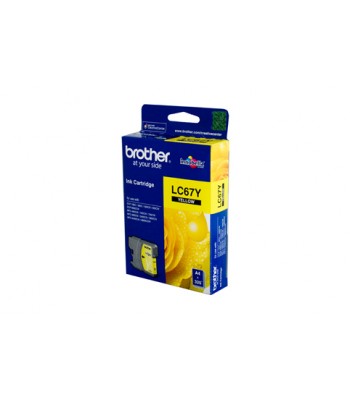Brother Genuine LC67Y Yellow Ink Cartridge - 325 pages