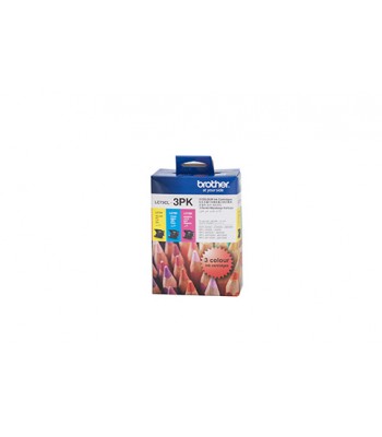 Brother Genuine LC73 CMY Colour Pack - 600 pages each