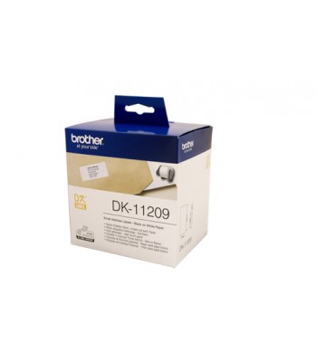 Brother Genuine DK11209 Small Address Label - 29mm x 62mm - 800 Labels per roll