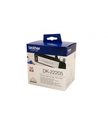 Genuine Brother DK22205 Paper Tape - 62mm x 30.48m