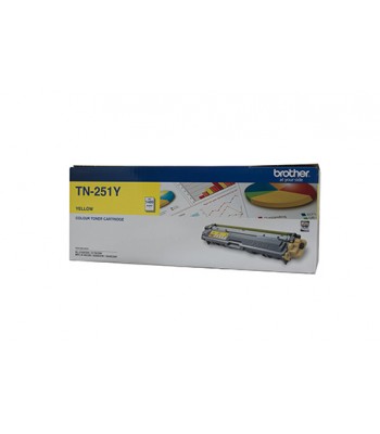 Brother Genuine TN251 Yellow Toner Cartridge - 1,400 pages