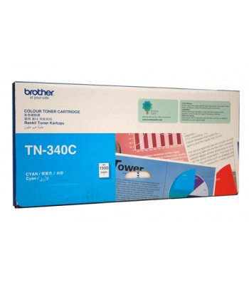 Brother Genuine TN340 Cyan Toner Cartridge - 1,500 pages
