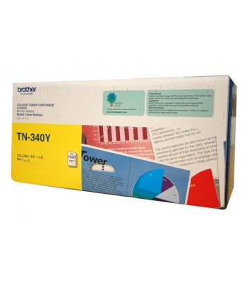 Brother Genuine TN340 Yellow Toner Cartridge - 1,500 pages