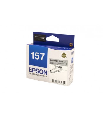 Epson Genuine 1579 Light Light Black Ink Cartridge (C13T157990)