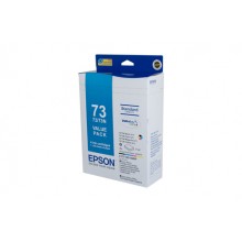 Epson Genuine 73N Ink Value Pack 4 inks (B/C/M/Y) and 20 sheets 4